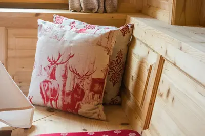 Ein Bett oder Betten in einem Zimmer der Unterkunft Hotel Krone Langenegg