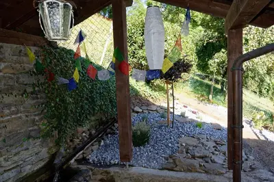 Ein Garten an der Unterkunft Landhaus Tenne