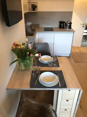Küche/Küchenzeile in der Unterkunft mama käthe - Apartments