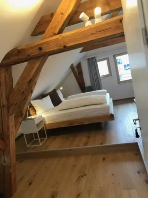 Ein Bett oder Betten in einem Zimmer der Unterkunft mama käthe - Apartments