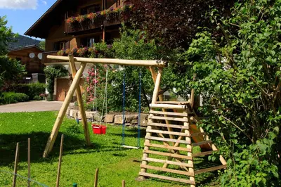 Ein Kinderspielbereich in der Unterkunft Apartment Am Bach