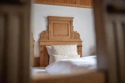 Ein Bett oder Betten in einem Zimmer der Unterkunft Hotel Gasthaus Schäfle