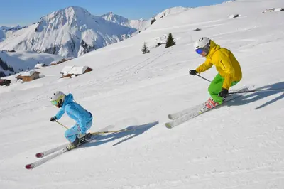 Skifahren in der Pension oder in der Nähe