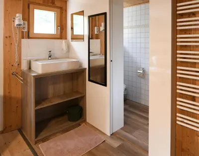 Ein Badezimmer in der Unterkunft Edelweiß am Öberle
