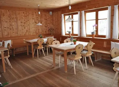Ein Sitzbereich in der Unterkunft Villa Natur