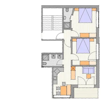 Grundriss der Unterkunft Alpina Appartements
