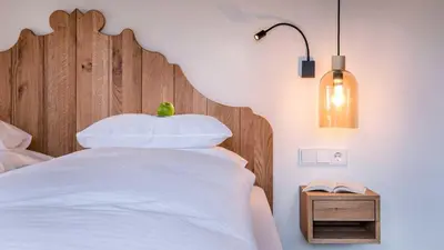 Ein Bett oder Betten in einem Zimmer der Unterkunft Hotel Stäfeli