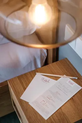Ein Bett oder Betten in einem Zimmer der Unterkunft Hotel Stäfeli