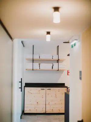 Küche/Küchenzeile in der Unterkunft Alpin - Studios & Suites