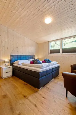 Ein Bett oder Betten in einem Zimmer der Unterkunft Haus Berghof