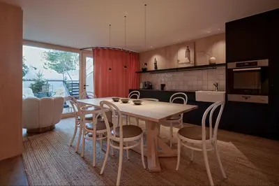 Küche/Küchenzeile in der Unterkunft Boutique-Hotel Schmelzhof