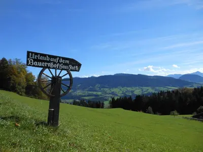 Naturlandschaft in der Nähe des Bauernhofs
