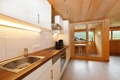 Küche/Küchenzeile in der Unterkunft Appartements Willi