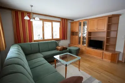 Ein Sitzbereich in der Unterkunft Appartements Willi