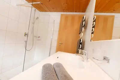 Ein Badezimmer in der Unterkunft Appartements Willi