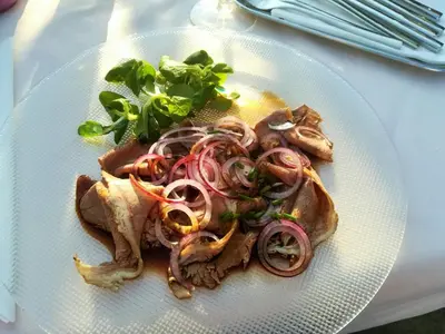 Essen in der Pension oder in der Nähe
