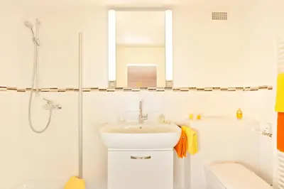 Ein Badezimmer in der Unterkunft Ferienhaus Kessler