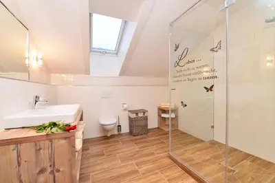 Ein Badezimmer in der Unterkunft Adlernest