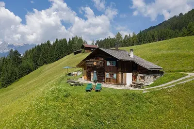 Naturlandschaft in der Nähe des Chalets