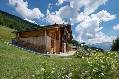 Naturlandschaft in der Nähe des Chalets