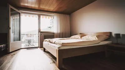 Ein Bett oder Betten in einem Zimmer der Unterkunft Ferienwohnung Morgengabe