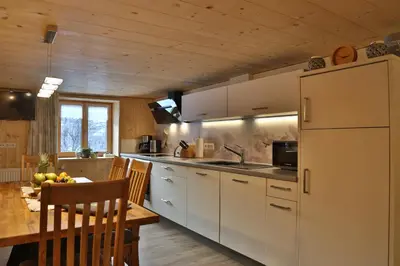 Küche/Küchenzeile in der Unterkunft Apartments Hänsler