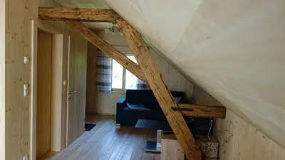 Ein Sitzbereich in der Unterkunft Erwins Ferien-Paradies
