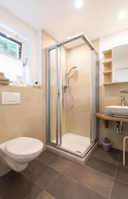 Ein Badezimmer in der Unterkunft Ferienapartment Fuchsfarm
