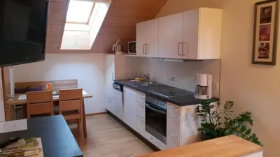 Küche/Küchenzeile in der Unterkunft Haus Hagspiel