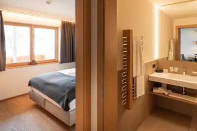Ein Bett oder Betten in einem Zimmer der Unterkunft Wolfegg