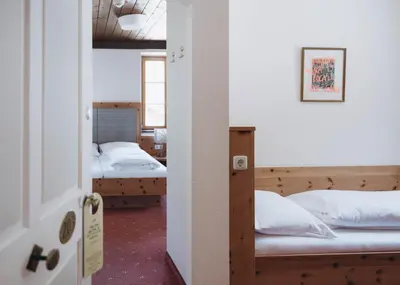 Ein Bett oder Betten in einem Zimmer der Unterkunft Gasthof Post