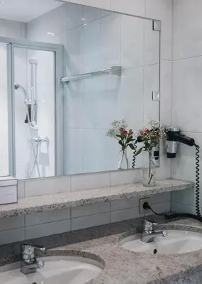 Ein Badezimmer in der Unterkunft Gasthof Post
