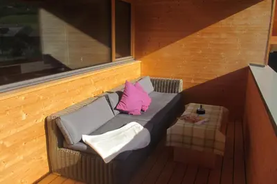Ein Sitzbereich in der Unterkunft Ferienwohnung Greber Regina