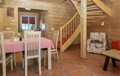Ein Sitzbereich in der Unterkunft Charmantes Ferienhaus