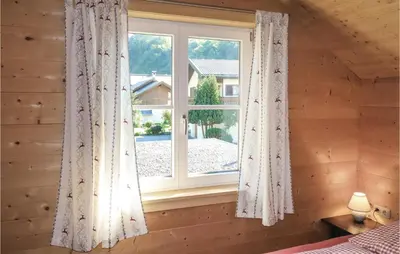 Ein Bett oder Betten in einem Zimmer der Unterkunft Bezauberndes Ferienhaus-Dalaas