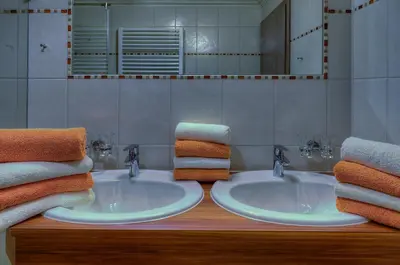 Ein Badezimmer in der Unterkunft Ferien-Schlössle Michaela