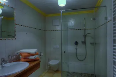 Ein Badezimmer in der Unterkunft Ferien-Schlössle Michaela
