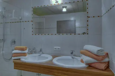Ein Badezimmer in der Unterkunft Ferien-Schlössle Michaela