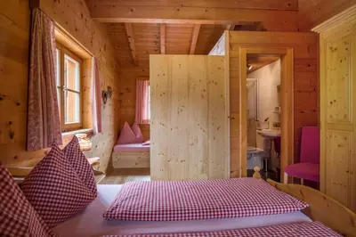 Ein Bett oder Betten in einem Zimmer der Unterkunft Bauernhof Wildfang