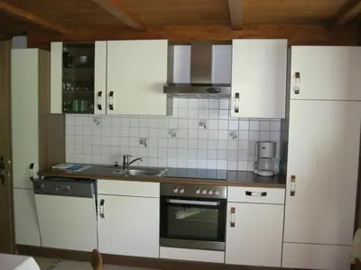 Küche/Küchenzeile in der Unterkunft Appartements Bischof