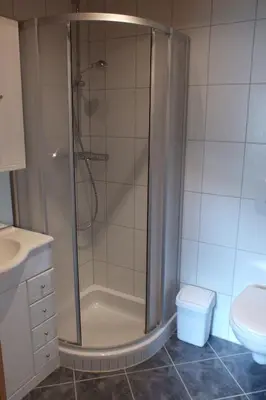 Ein Badezimmer in der Unterkunft Haus Schneeflocke