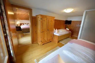 Ein Bett oder Betten in einem Zimmer der Unterkunft Chalet Sonne Vandans