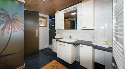 Ein Badezimmer in der Unterkunft Appartements Madlener
