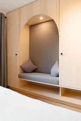 Ein Bett oder Betten in einem Zimmer der Unterkunft Gästehaus Strasser