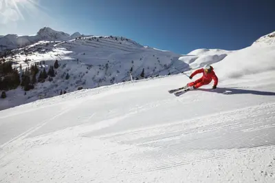 Skifahren im Hotel oder in der Nähe