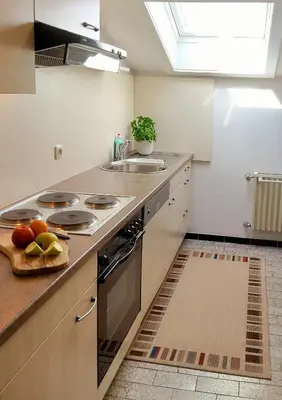Küche/Küchenzeile in der Unterkunft Ferienwohnung Vier Jahreszeiten