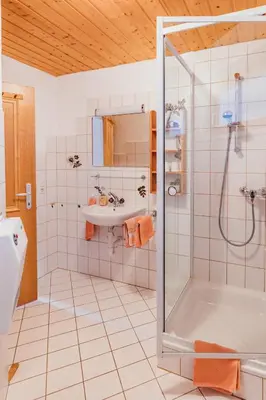Ein Badezimmer in der Unterkunft Haus Netzer