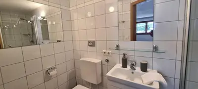 Ein Badezimmer in der Unterkunft Ferienwohnung Geismayr
