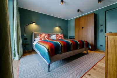 Ein Bett oder Betten in einem Zimmer der Unterkunft Appart Hotel Knappaboda