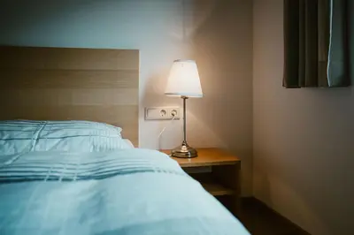 Ein Bett oder Betten in einem Zimmer der Unterkunft Haus Margreth